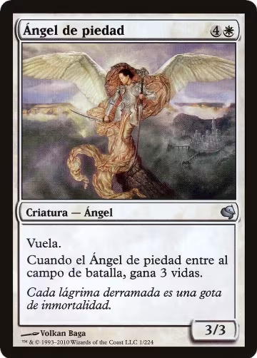 Angel of Mercy (Spanish) - "Angel de piedad" (1), Magic Encyclopedia 2011 (Salvat) — Magic card price