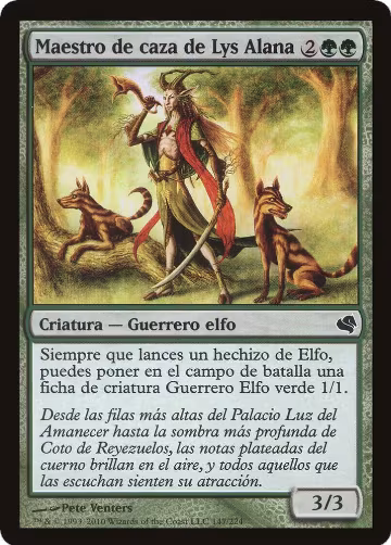 Lys Alana Huntmaster (Spanish) - "Maestro de caza de Lys Alana" (147) — card price