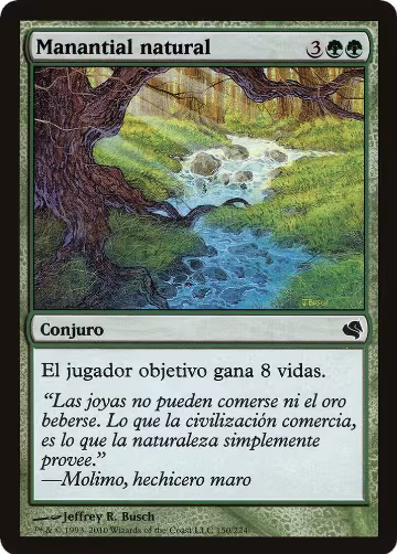 Natural Spring (Spanish) - "Manantial natural" (150) — card price