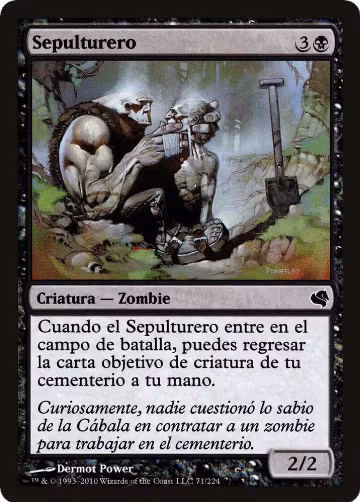 Gravedigger (Spanish) - "Sepulturero" (71), Magic Encyclopedia 2011 (Salvat) — Magic card price