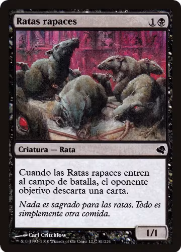 Ravenous Rats (Spanish) - "Ratas rapaces" (81) — card price
