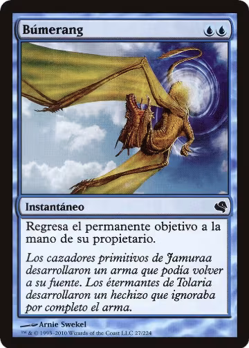 Boomerang (Spanish) - "Bumerang" (27), Magic Encyclopedia 2011 (Salvat) — Magic card price