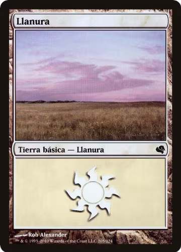 Plains (Spanish) - "Llanura" (205) (205), Magic Encyclopedia 2011 (Salvat) — Magic card price
