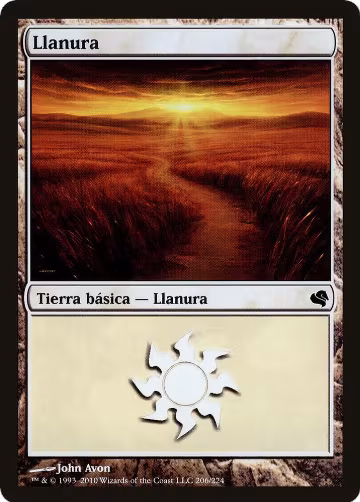 Plains (Spanish) - "Llanura" (206) (206), Magic Encyclopedia 2011 (Salvat) — Magic card price