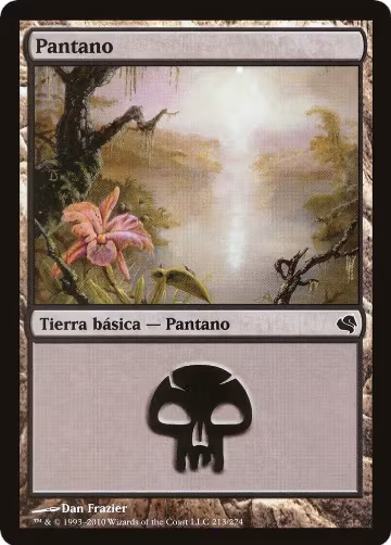 Swamp (Spanish) - "Pantano" (213) (213), Magic Encyclopedia 2011 (Salvat) — Magic card price