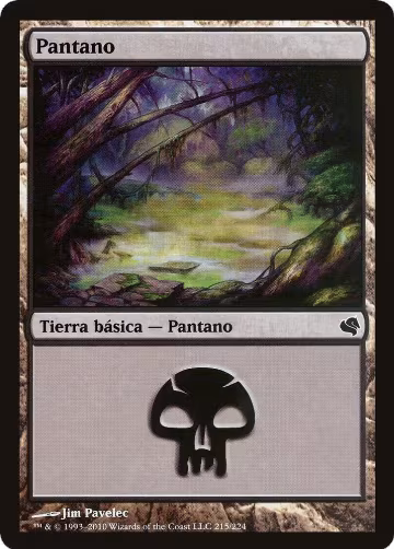 Swamp (Spanish) - "Pantano" (215) (215), Magic Encyclopedia 2011 (Salvat) — Magic card price