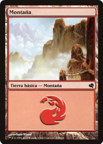 Mountain (Spanish) - "Montana" (220) (220), Magic Encyclopedia 2011 (Salvat) — Magic card price