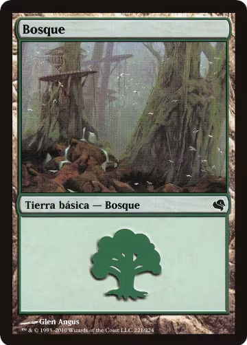 Forest (Spanish) - "Bosque" (221) (221), Magic Encyclopedia 2011 (Salvat) — Magic card price