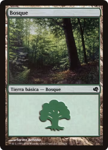 Forest (Spanish) - "Bosque" (223) (223), Magic Encyclopedia 2011 (Salvat) — Magic card price