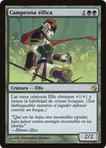 Elvish Champion (Spanish) - "Campeona elfica" (131), Magic Encyclopedia 2011 (Salvat) — Magic card price