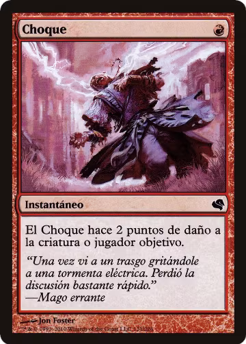 Shock (Spanish) - "Choque" (121), Magic Encyclopedia 2011 (Salvat) — Magic card price