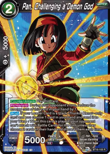 Pan, Challenging a Demon God (BT16-105), Realm of the Gods — DB Super card price