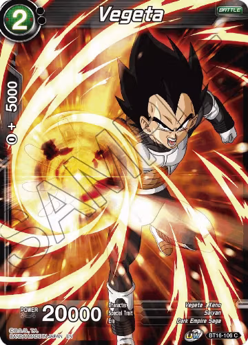 Vegeta (BT16-106) (BT16-106), Realm of the Gods — DB Super card price