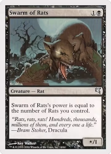 Swarm of Rats (14) (14), Magic Encyclopedia 2005 (Salvat/Hachette) — Magic card price