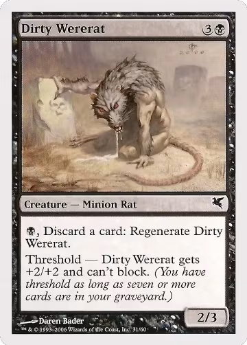 Dirty Wererat (31) (31), Magic Encyclopedia 2005 (Salvat/Hachette) — Magic card price