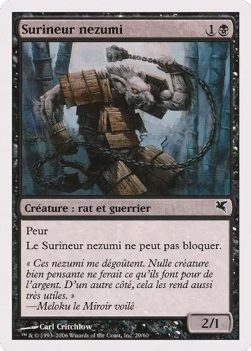 Nezumi Cutthroat (French) - "Surineur nezumi" (A29) (A29), Magic Encyclopedia 2005 (Salvat/Hachette) — Magic card price