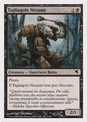 Nezumi Cutthroat (Italian) - "Tagliagole Nezumi" (A17) (A17), Magic Encyclopedia 2005 (Salvat/Hachette) — Magic card price