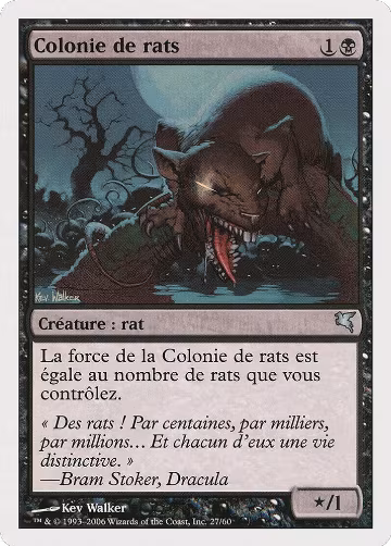 Swarm of Rats (French) - "Colonie de rats" (A27) (A27), Magic Encyclopedia 2005 (Salvat/Hachette) — Magic card price