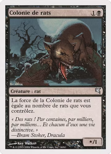 Swarm of Rats (French) - "Colonie de rats" (A14) (A14), Magic Encyclopedia 2005 (Salvat/Hachette) — Magic card price