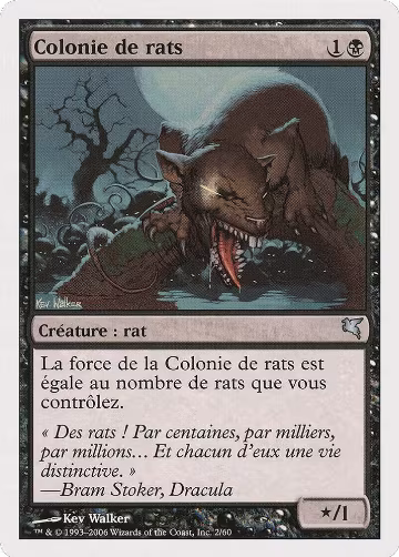 Swarm of Rats (French) - "Colonie de rats" (A2) (A2), Magic Encyclopedia 2005 (Salvat/Hachette) — Magic card price