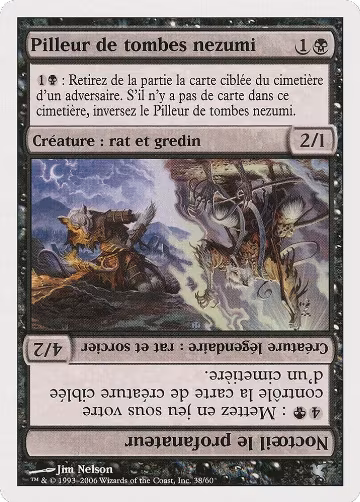 Nezumi Graverobber // Nighteyes the Desecrator (French) - "Pilleur de tombes nezumi" (A38) (A38), Magic Encyclopedia 2005 (Salvat/Hachette) — Magic card price