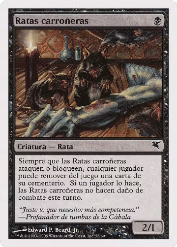 Carrion Rats (Spanish) - "Ratas carroneras" (A53) (A53), Magic Encyclopedia 2005 (Salvat/Hachette) — Magic card price