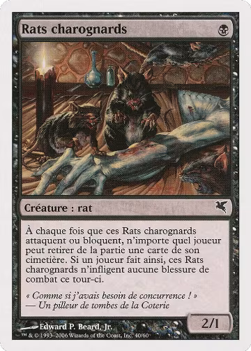 Carrion Rats (French) - "Rats charognards" (A40) (A40), Magic Encyclopedia 2005 (Salvat/Hachette) — Magic card price