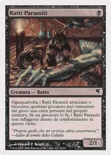 Carrion Rats (Italian) - "Ratti Parassiti" (A41) (A41), Magic Encyclopedia 2005 (Salvat/Hachette) — Magic card price