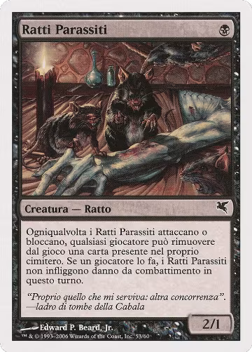 Carrion Rats (Italian) - "Ratti Parassiti" (A53) (A53), Magic Encyclopedia 2005 (Salvat/Hachette) — Magic card price