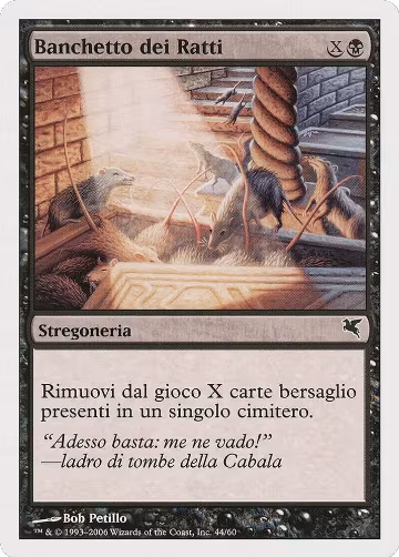 Rats' Feast (Italian) - "Banchetto dei Ratti" (A44) (A44), Magic Encyclopedia 2005 (Salvat/Hachette) — Magic card price