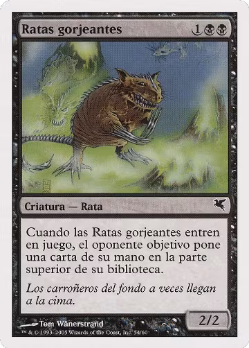 Chittering Rats (Spanish) - "Ratas gorjeantes" (A54) (A54), Magic Encyclopedia 2005 (Salvat/Hachette) — Magic card price