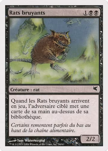 Chittering Rats (French) - "Rats bruyants" (A54) (A54), Magic Encyclopedia 2005 (Salvat/Hachette) — Magic card price