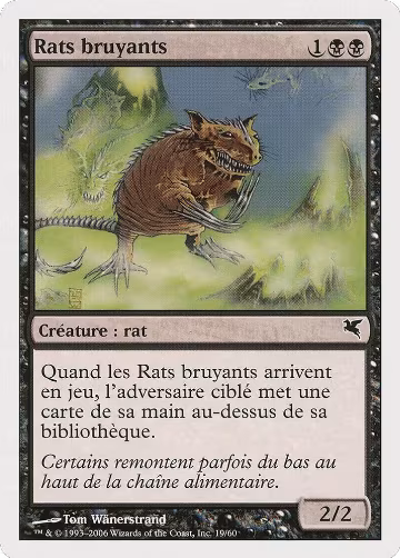 Chittering Rats (French) - "Rats bruyants" (A19) (A19), Magic Encyclopedia 2005 (Salvat/Hachette) — Magic card price