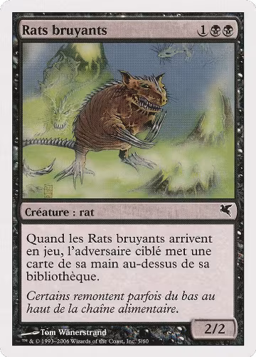 Chittering Rats (French) - "Rats bruyants" (A5) (A5), Magic Encyclopedia 2005 (Salvat/Hachette) — Magic card price