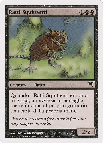 Chittering Rats (Italian) - "Ratti Squittenti" (A19) (A19), Magic Encyclopedia 2005 (Salvat/Hachette) — Magic card price