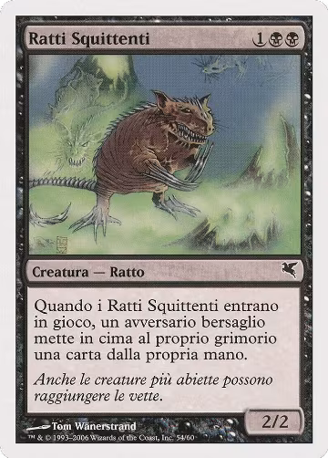 Chittering Rats (Italian) - "Ratti Squittenti" (A54) (A54), Magic Encyclopedia 2005 (Salvat/Hachette) — Magic card price