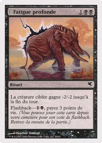 Crippling Fatigue (French) - "Fatigue profonde" (A30) (A30), Magic Encyclopedia 2005 (Salvat/Hachette) — Magic card price