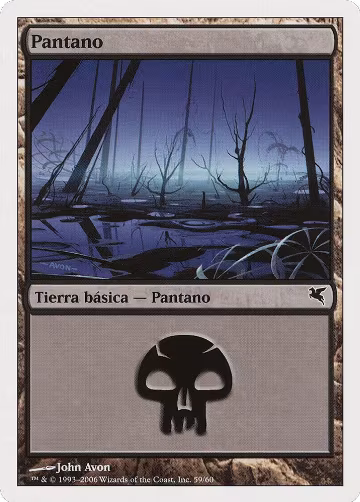 Swamp (Spanish) - "Pantano" (E59) (E59), Magic Encyclopedia 2005 (Salvat/Hachette) — Magic card price