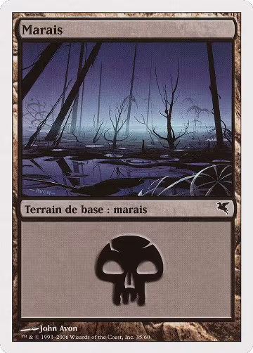Swamp (French) - "Marais" (F35) (F35), Magic Encyclopedia 2005 (Salvat/Hachette) — Magic card price
