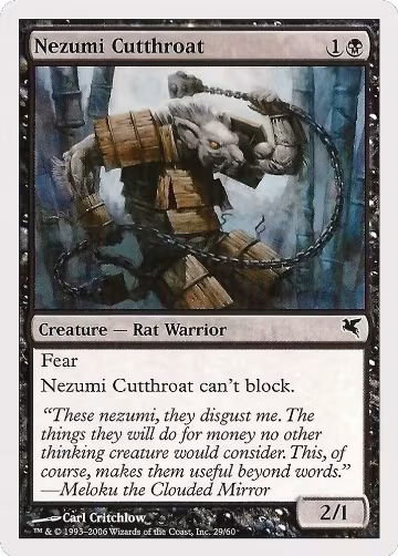 Nezumi Cutthroat (29) (29), Magic Encyclopedia 2005 (Salvat/Hachette) — Magic card price
