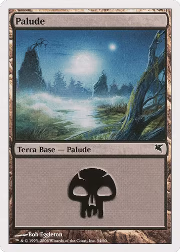Swamp (Italian) - "Palide" (A34) (A34), Magic Encyclopedia 2005 (Salvat/Hachette) — Magic card price