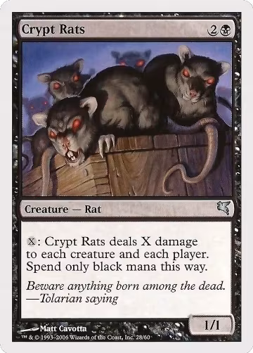 Crypt Rats (28), Magic Encyclopedia 2005 (Salvat/Hachette) — Magic card price
