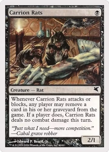 Carrion Rats (40) (40), Magic Encyclopedia 2005 (Salvat/Hachette) — Magic card price