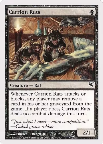 Carrion Rats (41) (41), Magic Encyclopedia 2005 (Salvat/Hachette) — Magic card price