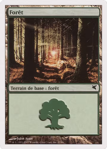 Forest (French) - "Foret" (J21) (J21), Magic Encyclopedia 2005 (Salvat/Hachette) — Magic card price