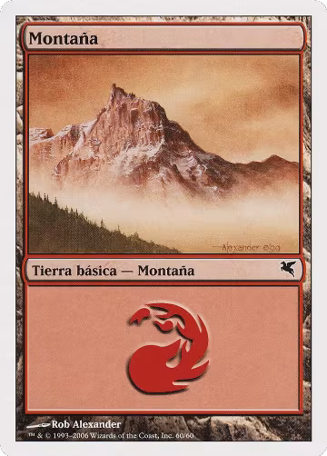 Mountain (Spanish) - "Montana" (C60) (C60), Magic Encyclopedia 2005 (Salvat/Hachette) — Magic card price