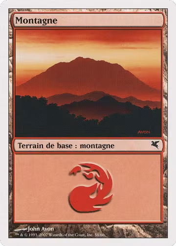 Mountain (French) - "Montagne" (D58) (D58), Magic Encyclopedia 2005 (Salvat/Hachette) — Magic card price
