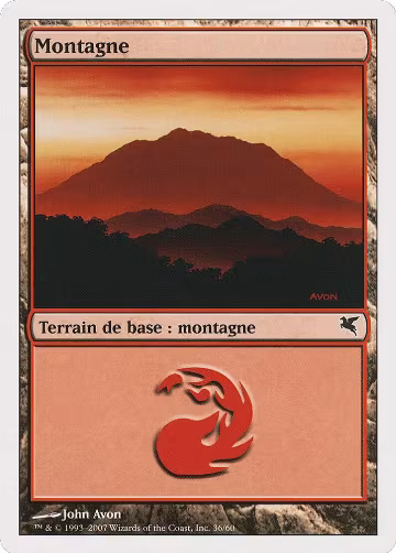 Mountain (French) - "Montagne" (C36) (C36), Magic Encyclopedia 2005 (Salvat/Hachette) — Magic card price