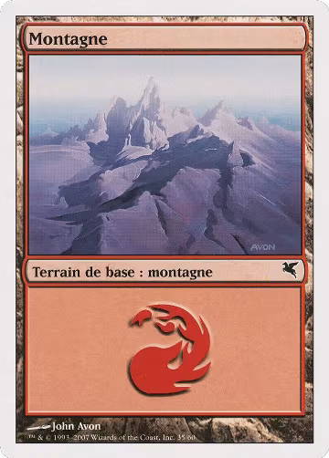 Mountain (French) - "Montagne" (C35) (C35), Magic Encyclopedia 2005 (Salvat/Hachette) — Magic card price