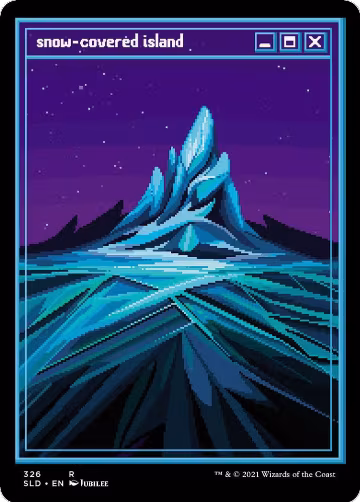 Snow-Covered Island (PixelSnowLands.jpg) (326), Secret Lair Drop Series — Magic card price